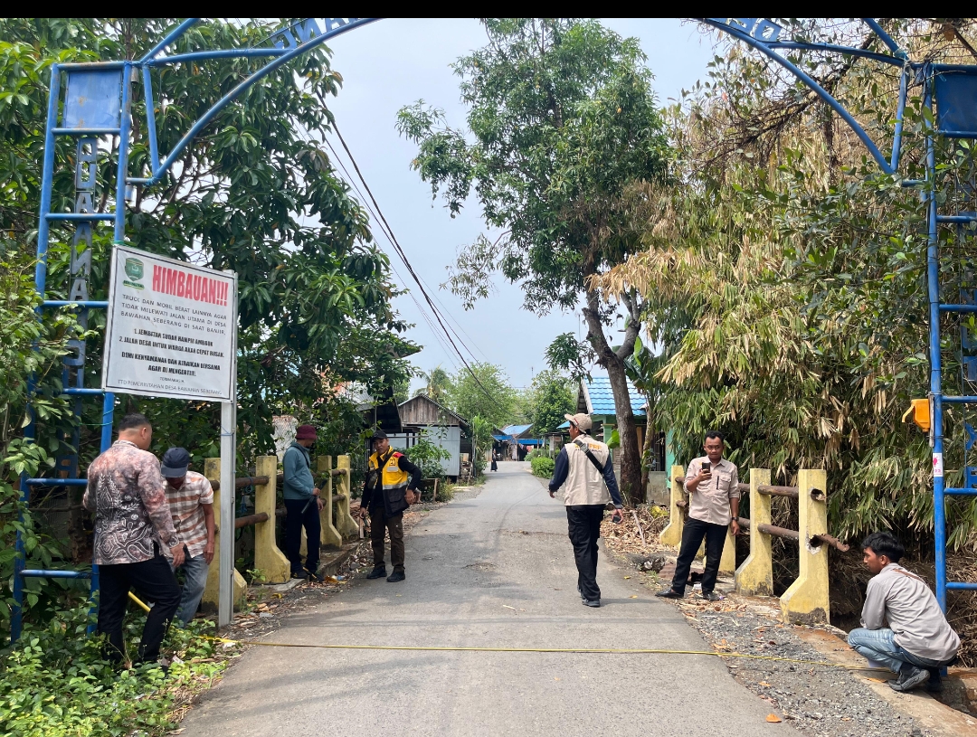 Dinas PUPR Lakukan Survei Lokasi Perbaikan Jembatan di Desa Bawahan Seberang, Akan Ditutup Total 